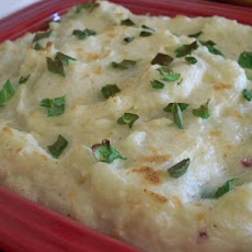 Goat Cheese Mashed Potato Gratin