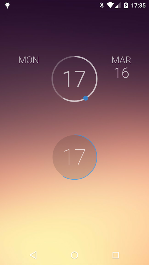    onca Clock Widget- screenshot  
