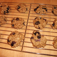 Banana Oatmeal Blueberry Cookies