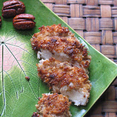 Mustard Pecan Crusted Chicken with Maple Glaze