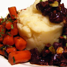 Mahogany Beef Stew with Red Wine and Hoisin Sauce