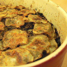 Potato and porcini gratin