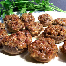 Pecan-Stuffed Mushrooms