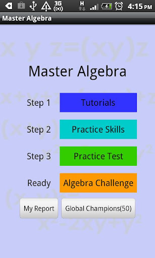 Master Algebra