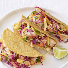 Shrimp Tacos With Mango Slaw