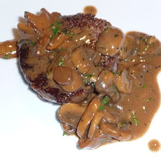 Succulent Ribeye Steak with Mushroom Marsala Sauce