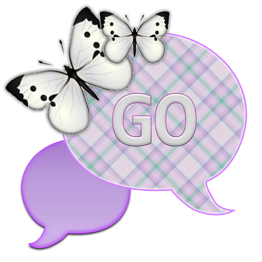 GO SMS - Mint Butterfly Sky LOGO-APP點子