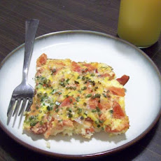 Chive-Ham Brunch Bake