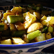 Oven Roasted Red Potatoes and Asparagus