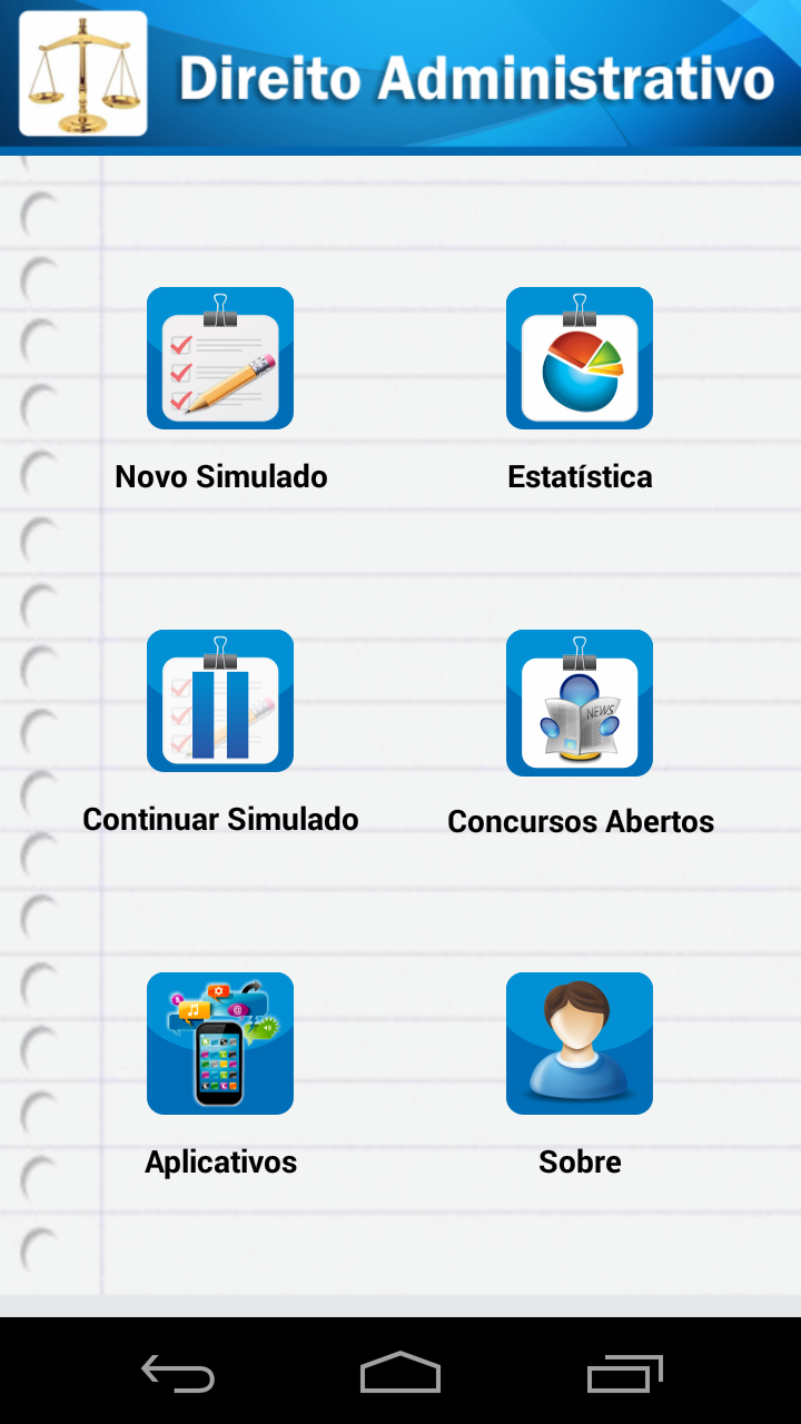 Android application Direito Administrativo PRO screenshort