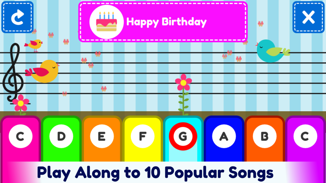 Android application First Piano Nursery Rhymes screenshort