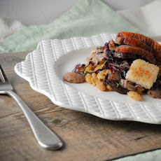 Sautéed Duck Breasts with White Bean Ragout and Escarole
