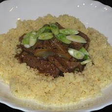 Mongolian Lamb Casserole With Couscous