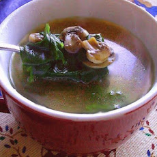 Low Calorie Spinach & Mushroom Wedding Soup