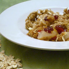 Pear-Cranberry Crumble-Crisp