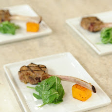 Grilled Lamb Chops Scotta Dita with Maple-Roasted Butternut Squash