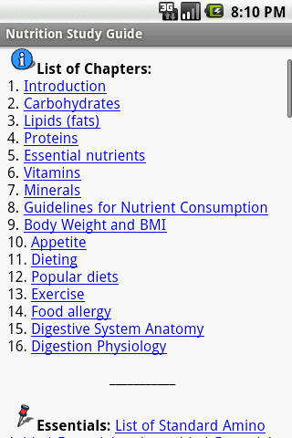 Nutrition Study Guide