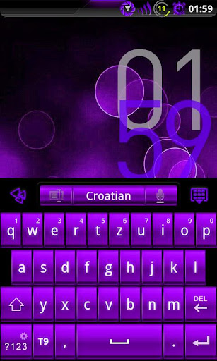 GOKeyboard Theme - DeepPurple