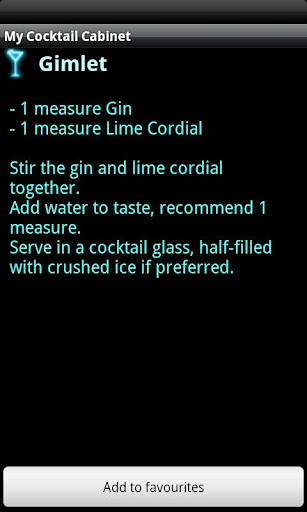 【免費生活App】My Cocktail Cabinet-APP點子