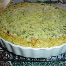Ham and Swiss Asparagus Pie