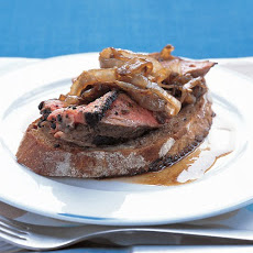 Open-Face Lamb Sandwiches