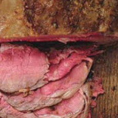 Standing Rib Roast with Mustard Jus