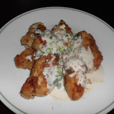 Oriental Fried Chicken with Scallion Cream Sauce