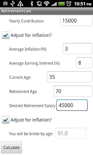 Retirement Calculator