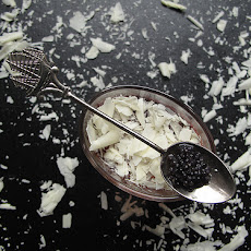 Wine Jelly, White Chocolate and Caviar Verrine