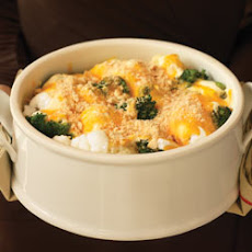 Easy Cauliflower and Broccoli au Gratin