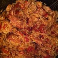 Pressure Cooker Jambalaya (With Peppers & Celery)