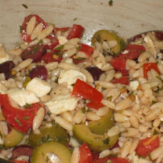 Orzo / Tomato Salad with Feta and Olives