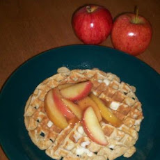 Low-Fat Apple Ginger Spice Whole Wheat Waffles