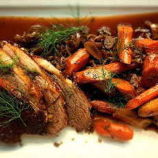 Fennel and Onion Braised Pot Roast with Carrots