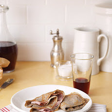 Folded Crepes with Smoked Ham and Butter