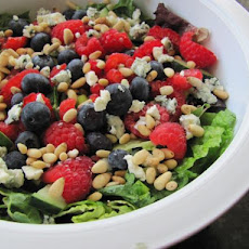 Garden Salad With Raspberry Poppy Seed Dressing