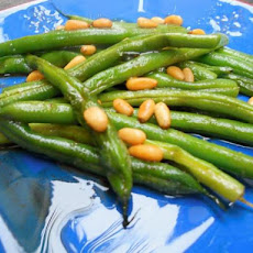 Green Beans With Pine Nut Butter Sauce
