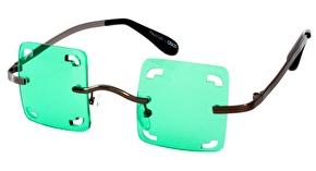 Gafas cuadradas verdes