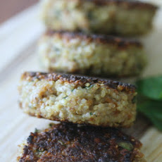 Nutty Quinoa Cakes With Basil and Parmesan