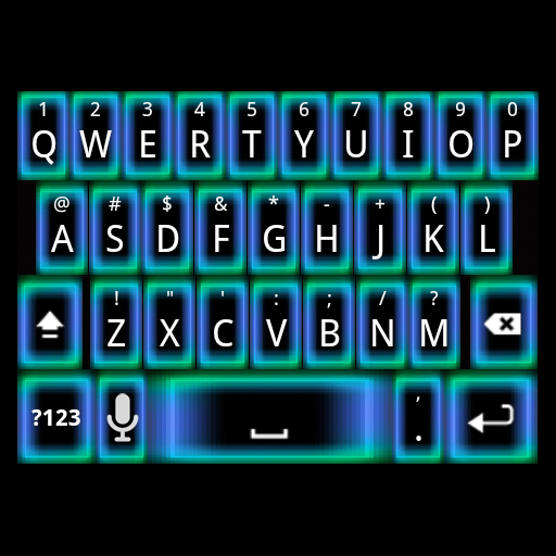 Alien Glow Keyboard Skin LOGO-APP點子