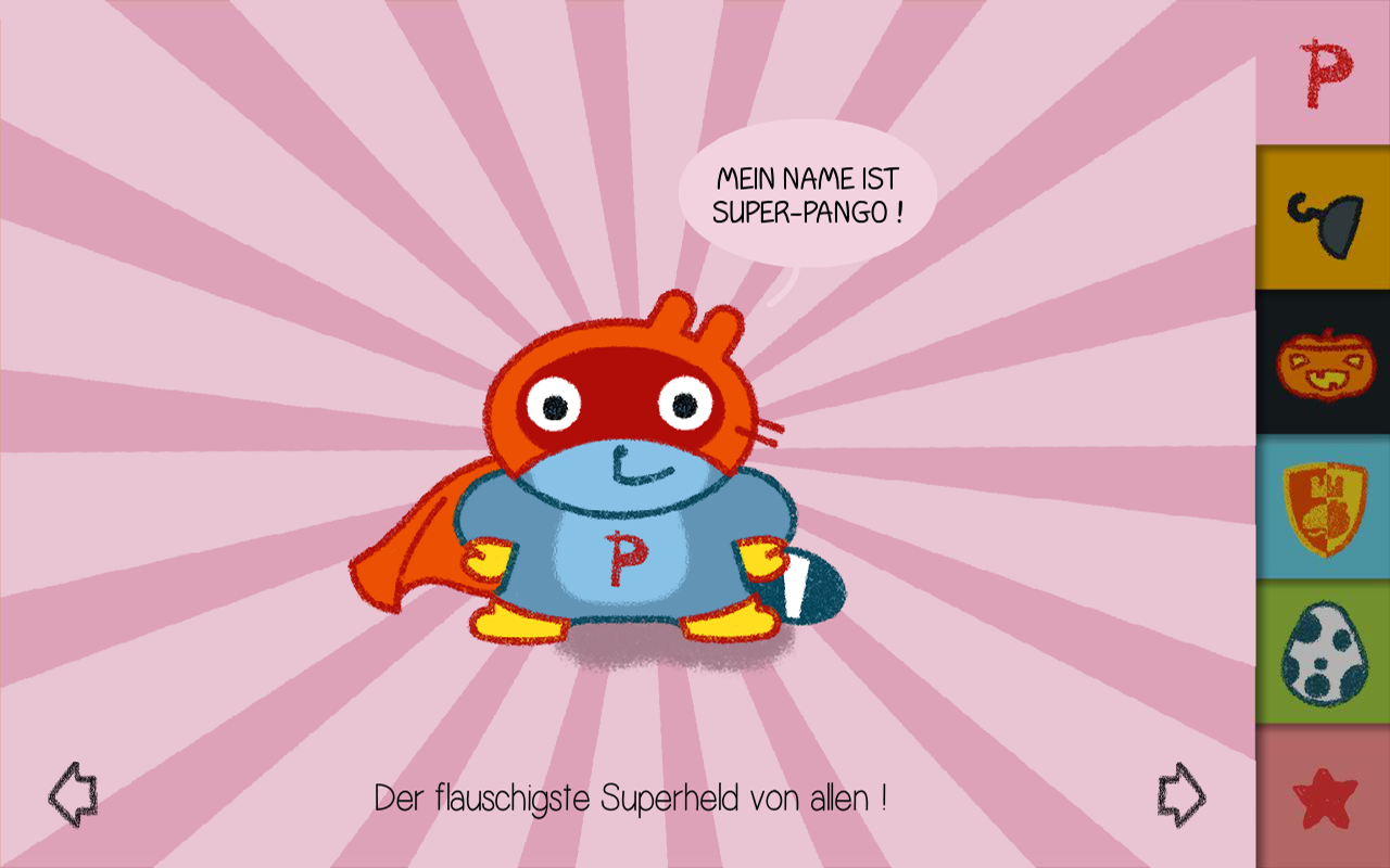 Android application Pango Disguises :book for kids screenshort