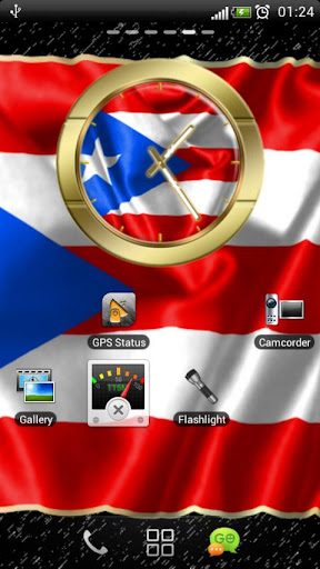 Puerto Rico flag clocks
