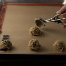 Dark Chocolate Chip Cookies with Dried Cherries