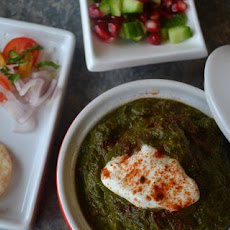 Mustard greens and spinach with Ethiopian Berbere spices