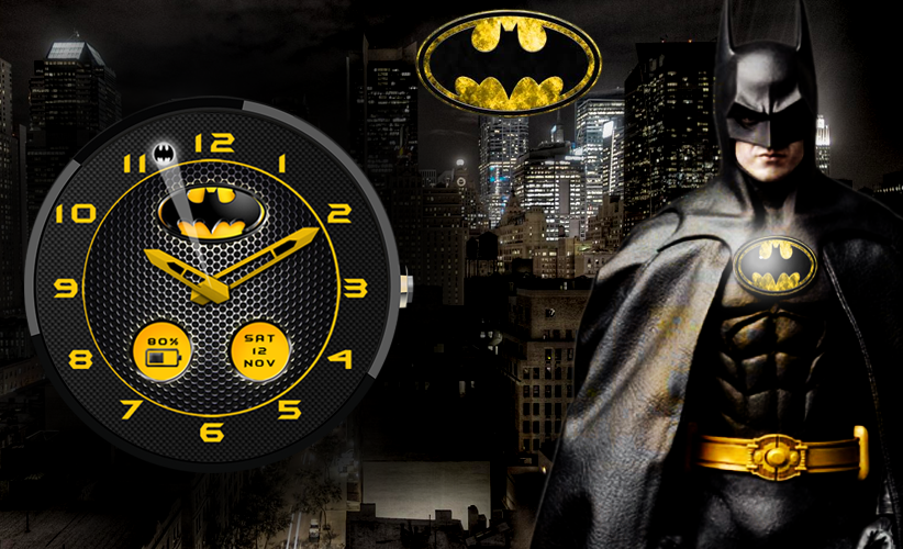 Android application Watch Face Batman screenshort