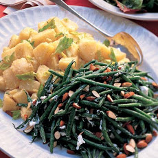 Haricots Verts and Goat Cheese Salad with Almonds