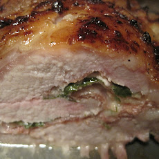 Autumn Stuffed Pork Loin With Cider Gravy