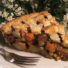 Tender Beef Pot Pie W/Thyme and Pepper Pastry