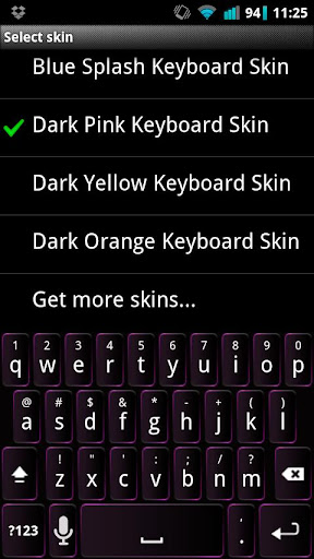 Dark Pink Keyboard Skin