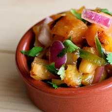Salmon with Grilled Pineapple Salsa